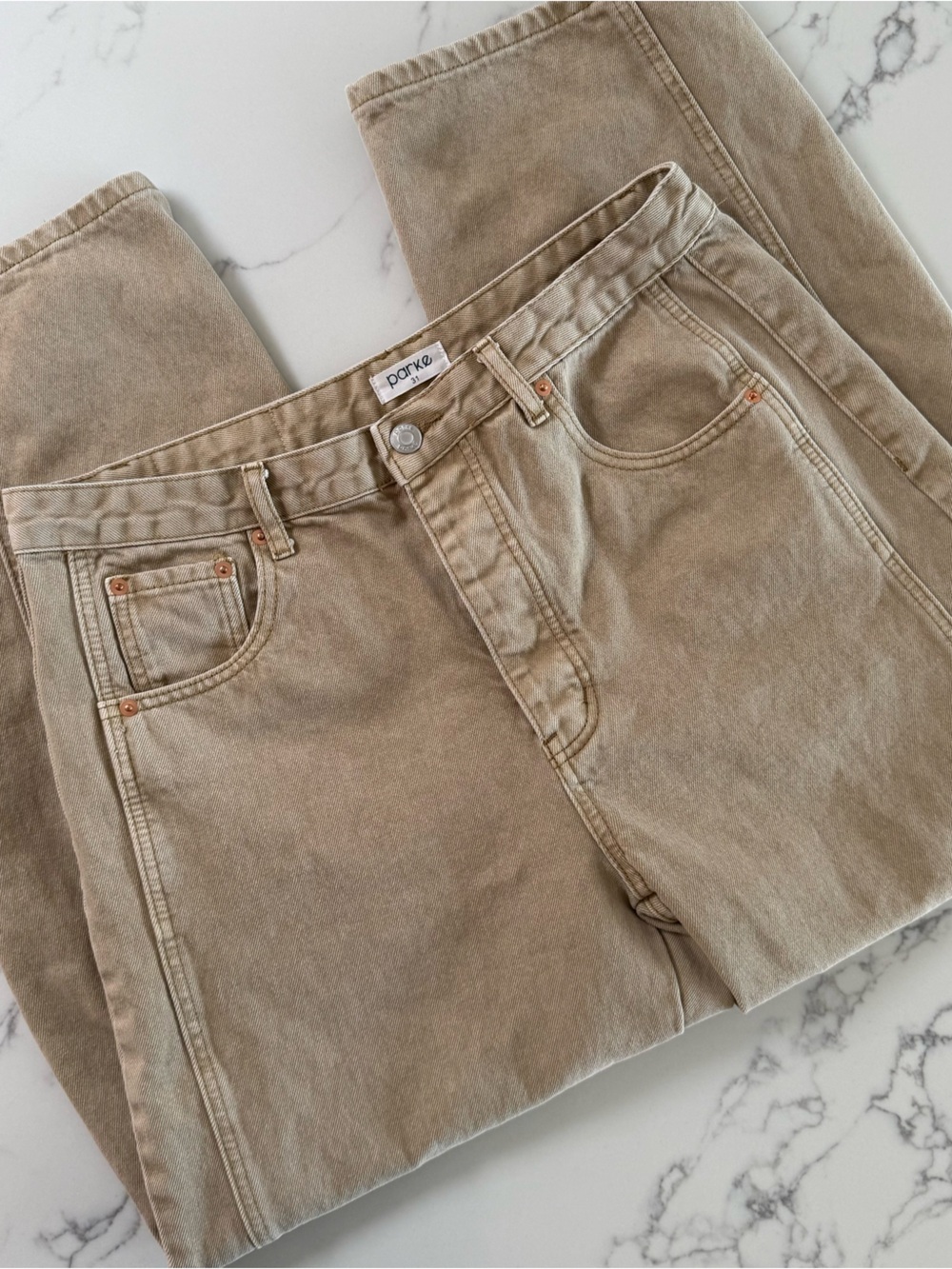 Parke Horseshoe Jeans - Camel - Size 31